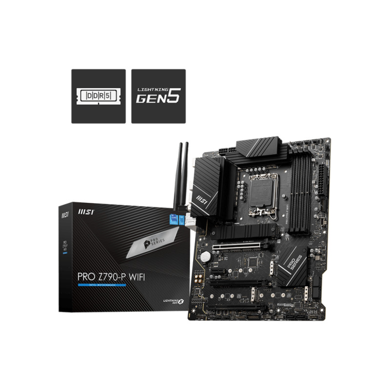MOTHERBOARD MSI (PRO Z790-P WIFI)SOCKET 1700,4*DDR5 5333,HDMI,DP,4*M.2,ATX